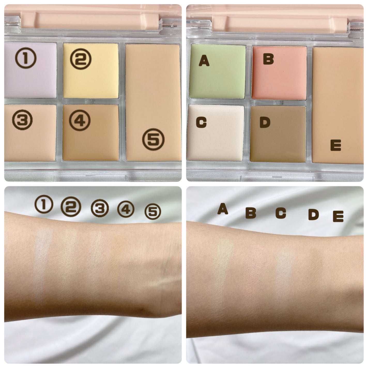 5カラーコンシーラーパレット/Kirei&co./パレットコンシーラーを使ったクチコミ(3枚目)