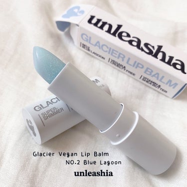 unleashia グレイシャーヴィーガンリップバームのクチコミ「𓂅

￤unleashia
￤Glacier Vegan Lip Balm
￤NO.2 Blu.....」（1枚目）