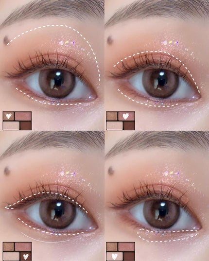 リラクシーアイシャドウ/GENE TOKYO/アイシャドウパレットを使ったクチコミ(2枚目)