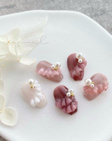 azu on LIPS 「MpetitMGELFrillNail-sheer&clear..」(4枚目)