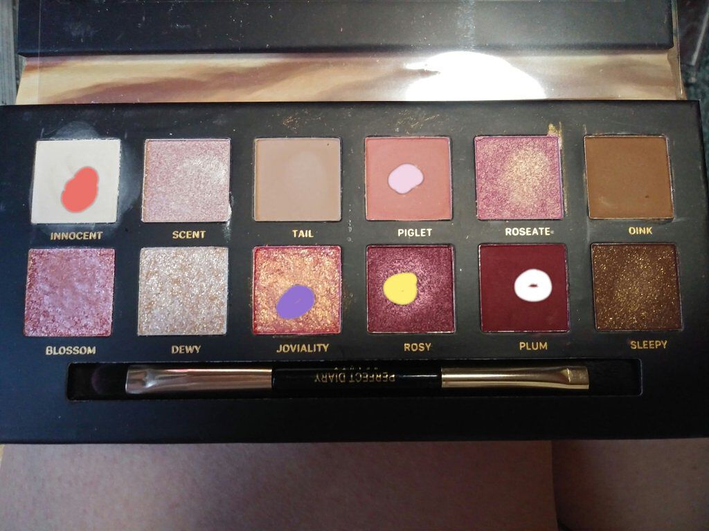 エクスプローラ12色 動物アイシャドウパレット/PERFECT DIARY/アイシャドウパレットを使ったクチコミ（2枚目）