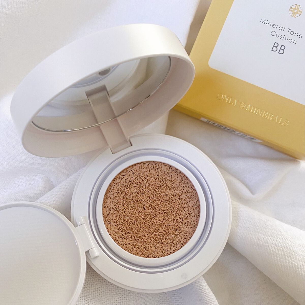 ミネラルトーンアップクッションBB  【旧】本体/ONLY MINERALS/クッションファンデーションを使ったクチコミ（3枚目）