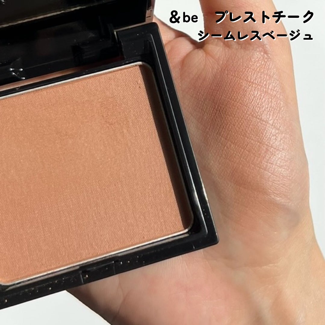 プレストチーク/&be/パウダーチークを使ったクチコミ(5枚目)