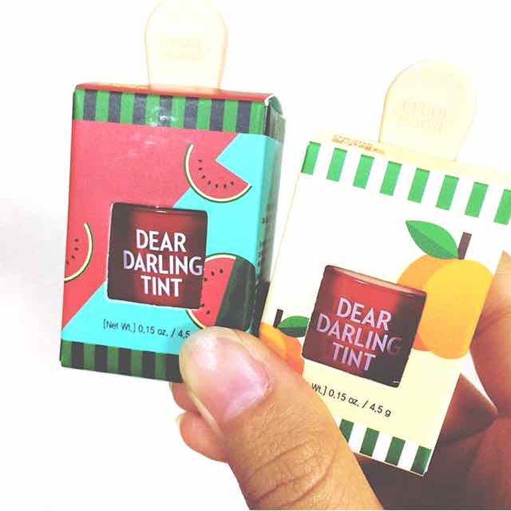 ディアダーリン ウォータージェルティント （アイスティント）/ETUDE/口紅を使ったクチコミ（1枚目）