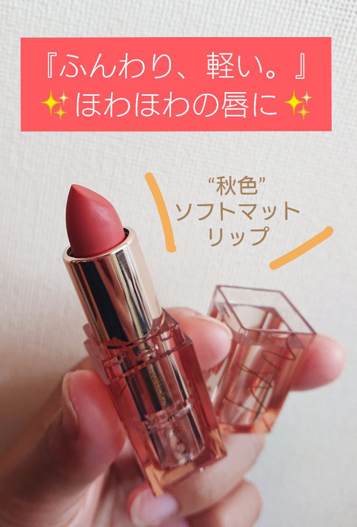 ミストベルベットリップ/wakemake/口紅を使ったクチコミ（1枚目）