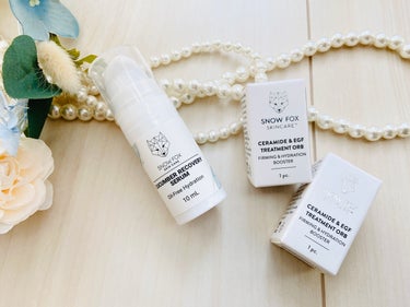 SNOW FOX SKINCARE ブースターボールのクチコミ「SNOW FOX SKINCARE  ブースターボール＆リカバリーセラム✨

地球と肌に優しい.....」（3枚目）