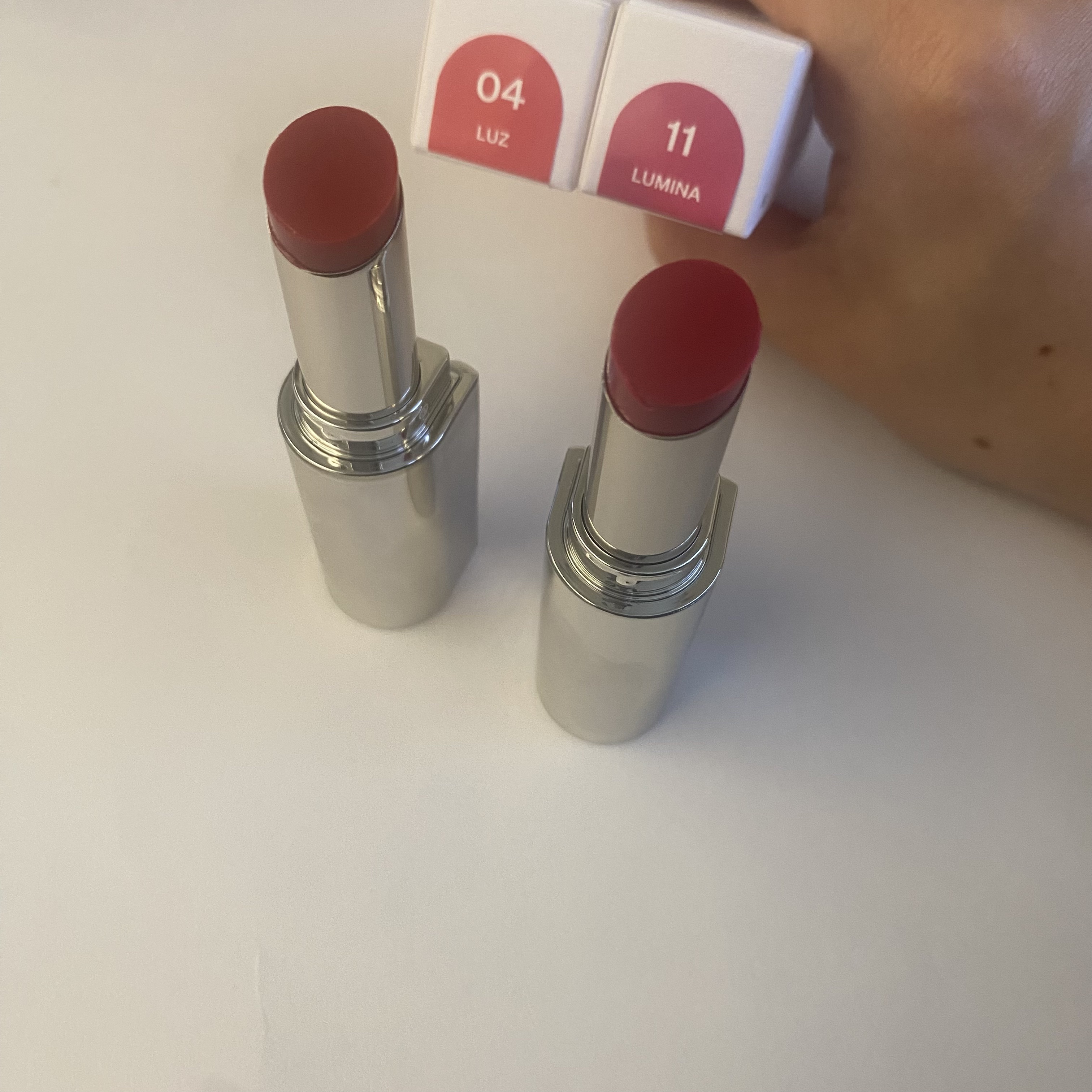 MELTING FIT SHINE BALM/Lummir/口紅を使ったクチコミ（2枚目）