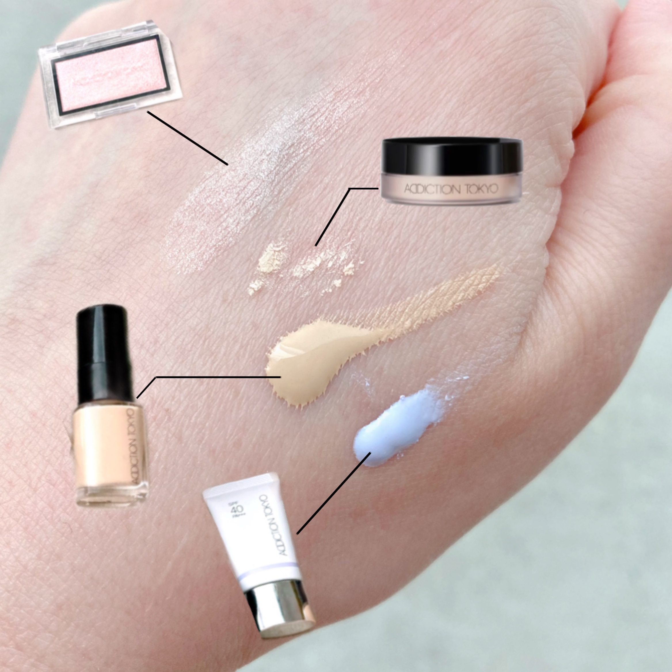 ホリデー アディクション ベースメイクアップ コレクション/ADDICTION/メイクアップキットを使ったクチコミ（2枚目）