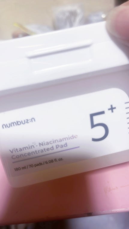 5番 白玉グルタチオンCフィルムパッド/numbuzin/トナーパッドを使ったクチコミ(1枚目)