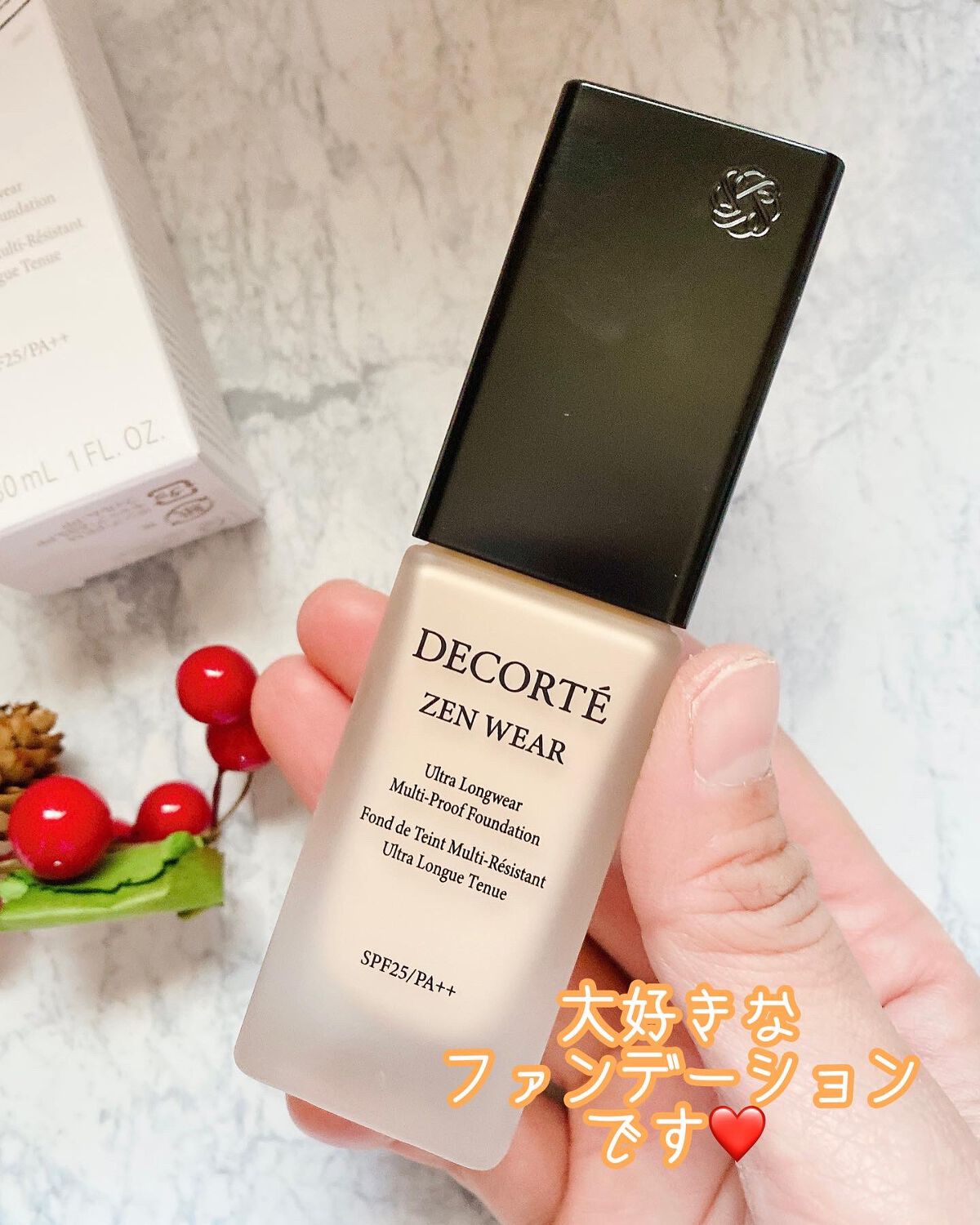 ゼン ウェア フルイド W21/DECORTÉ/リキッドファンデーションを使ったクチコミ（3枚目）