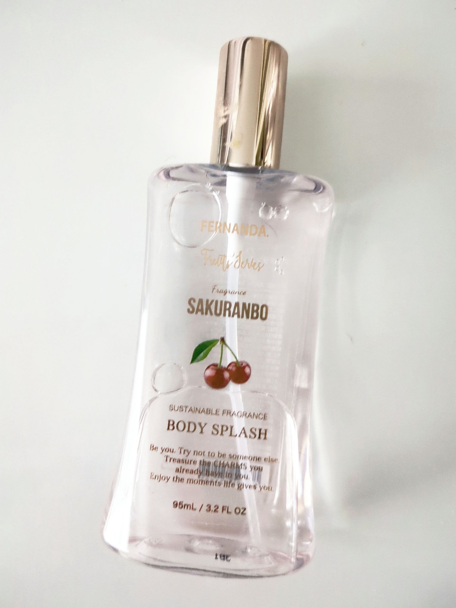 試してみた】ボディスプラッシュ サクランボ フェルナンダのリアルな