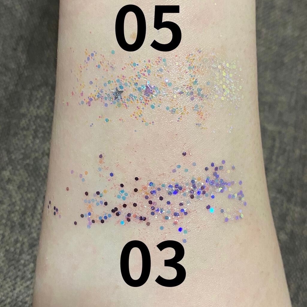 URGLAM GLITTER GEM/U R GLAM/ジェル・クリームチークを使ったクチコミ(2枚目)