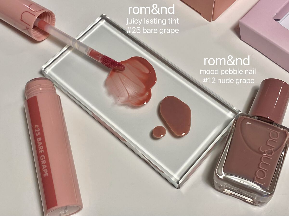 ジューシーラスティングティント/rom&nd/リップティントを使ったクチコミ(2枚目)