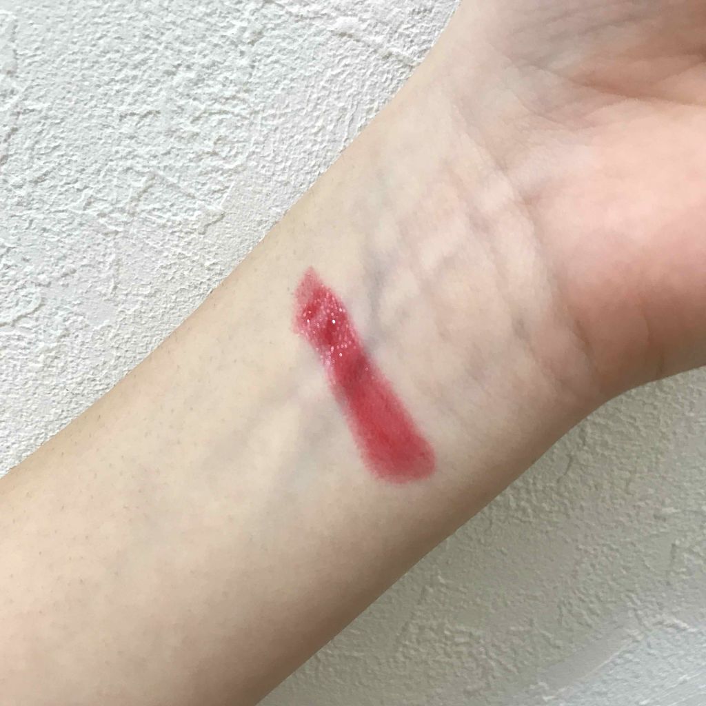 ラスティンググロスリップ/CEZANNE/口紅を使ったクチコミ（2枚目）