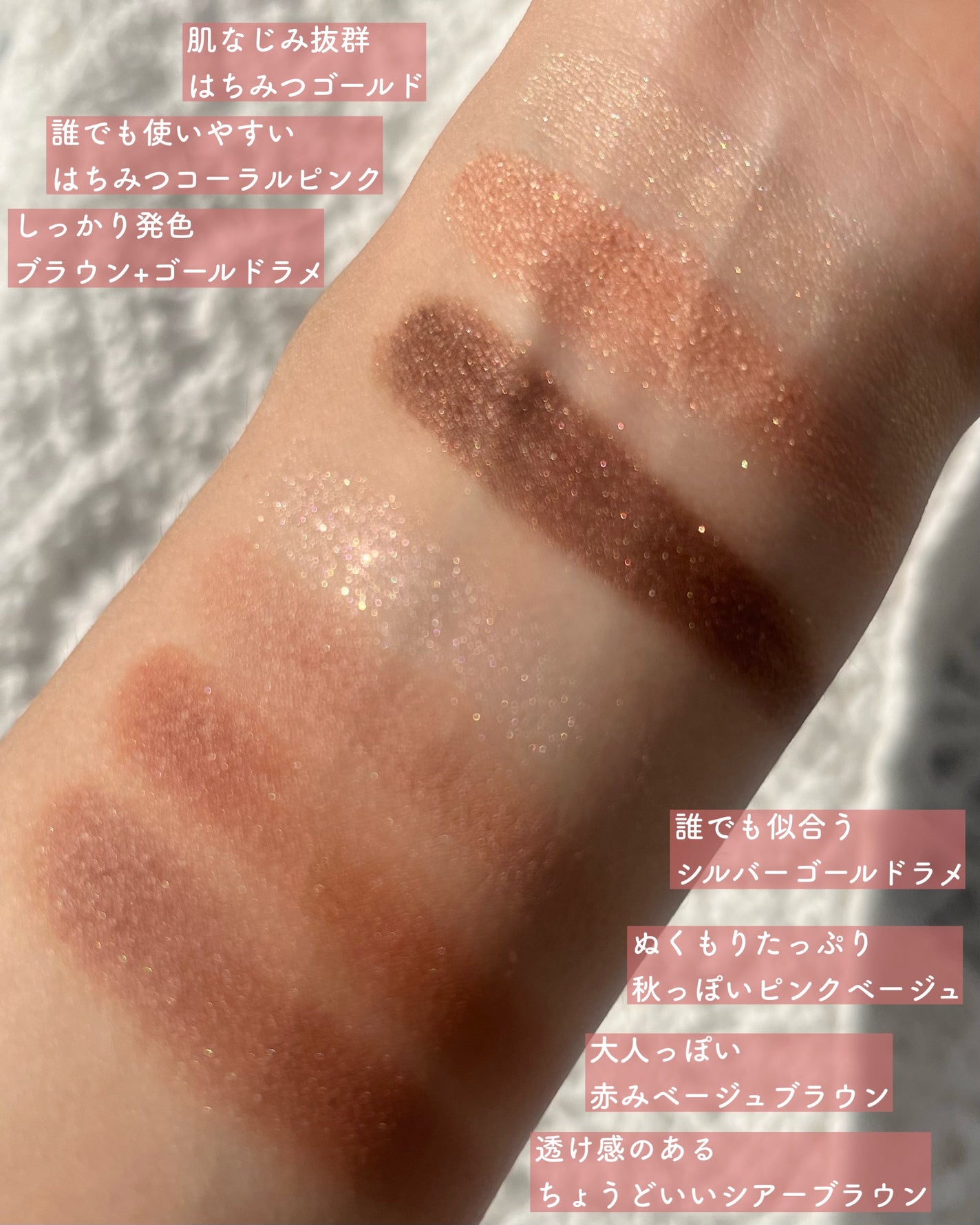 トーンアップアイシャドウ/CEZANNE/アイシャドウパレットを使ったクチコミ(4枚目)