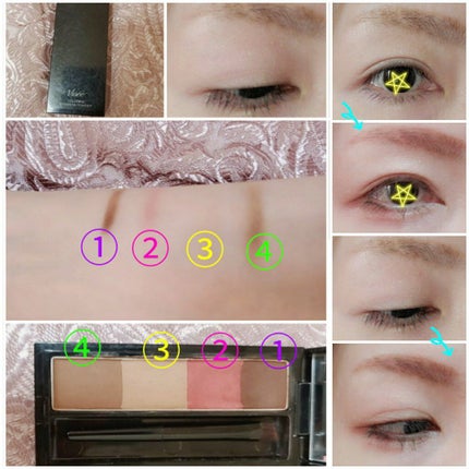 リシェ カラーリング アイブロウパウダー/Visée/パウダーアイブロウを使ったクチコミ(2枚目)