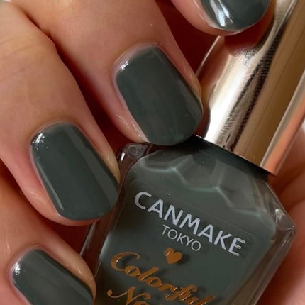 カラフルネイルズ N12 アーモンドグリーン/キャンメイク/マニキュアを使ったクチコミ(2枚目)
