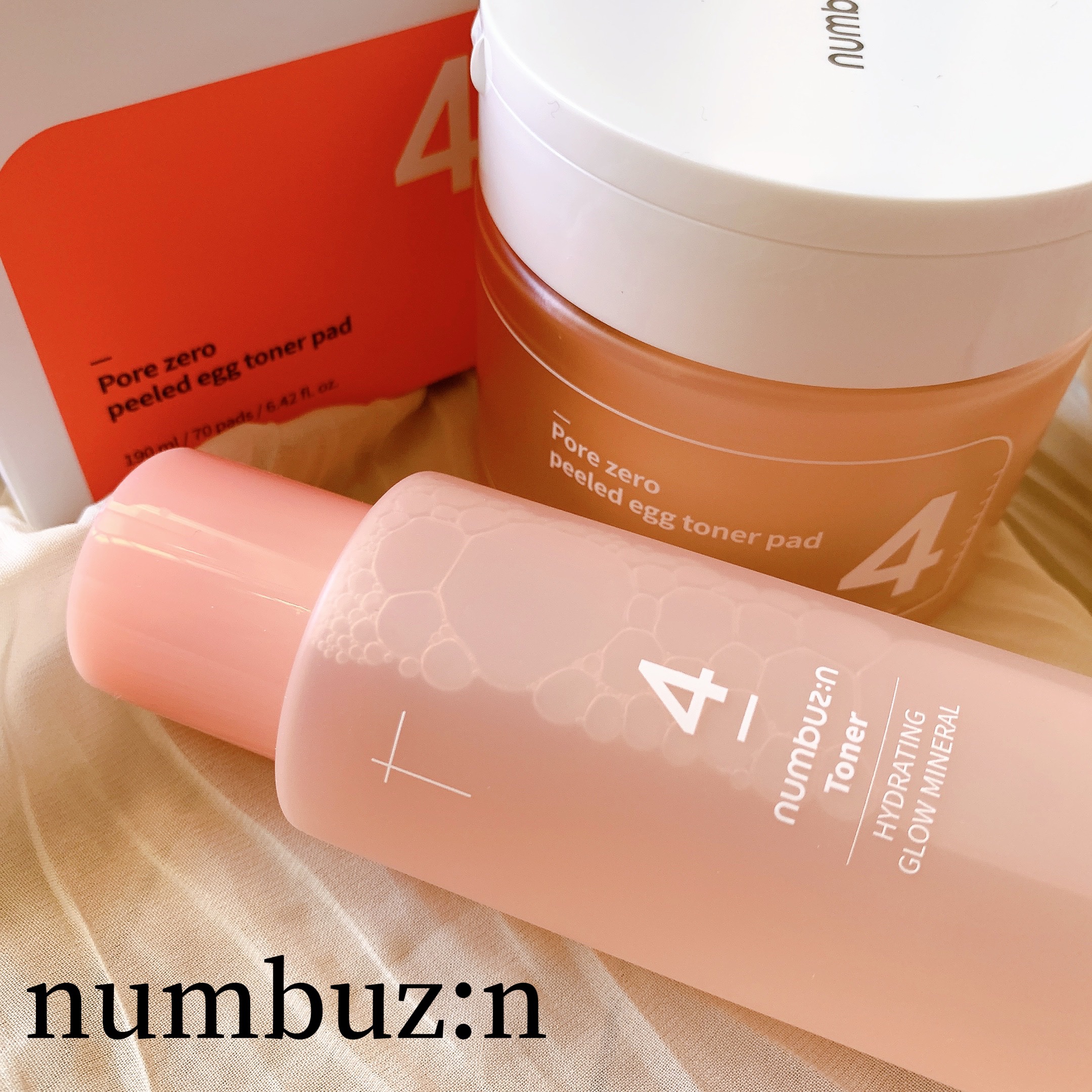 4番 毛穴ゼロたまご肌トナーパッド/numbuzin/トナーパッドを使ったクチコミ（1枚目）