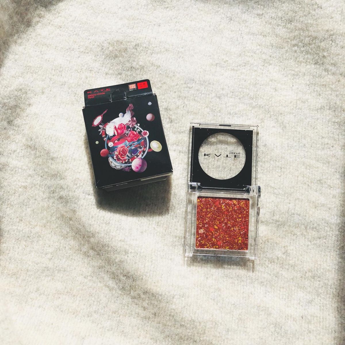 ギャラクシーモードアイズ RD-1 紅炎/KATE/単色アイシャドウを使ったクチコミ（1枚目）