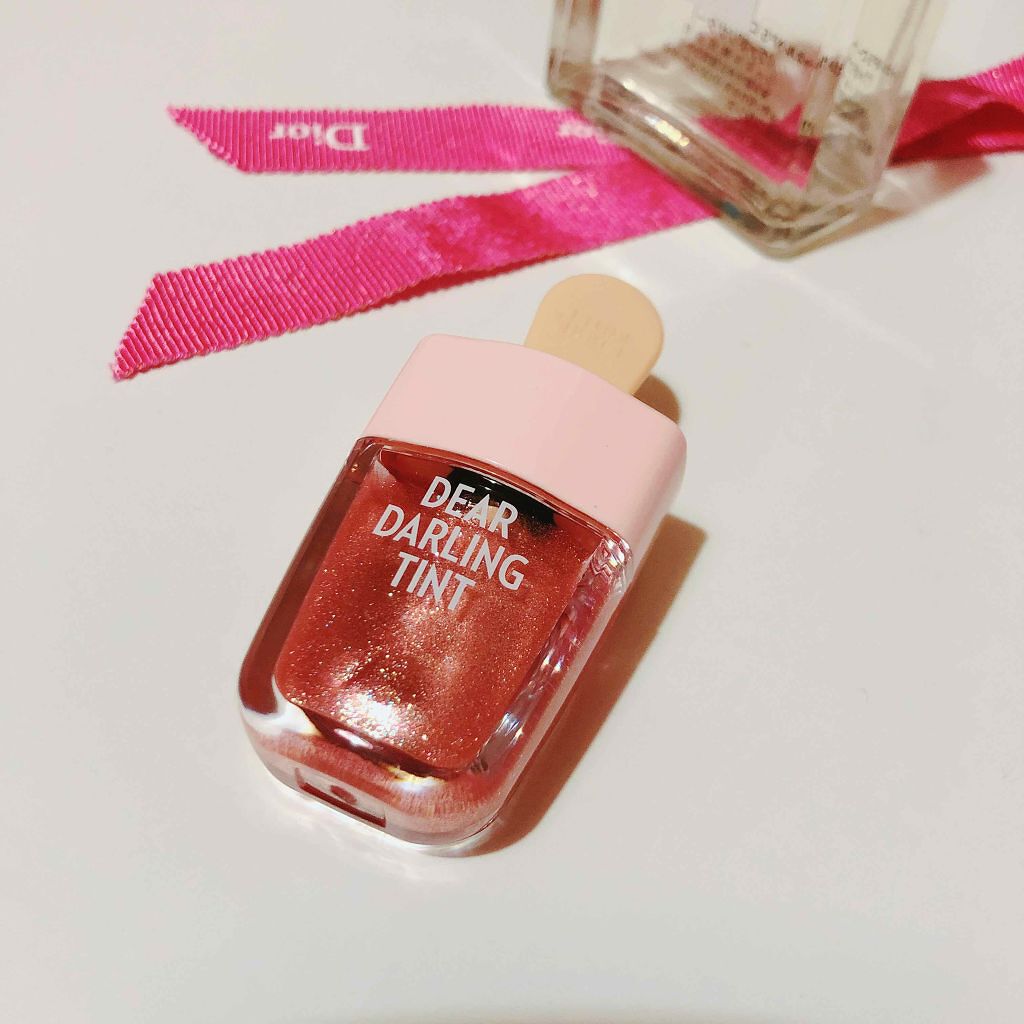 ディアダーリン ウォータージェルティント （アイスティント）/ETUDE/口紅を使ったクチコミ（1枚目）