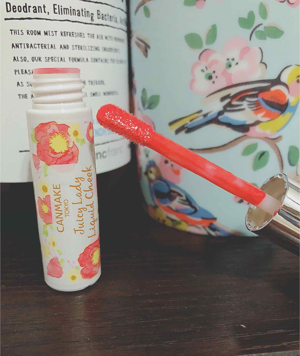 ジューシーレディリキッドチーク/キャンメイク/リキッドチークを使ったクチコミ（2枚目）