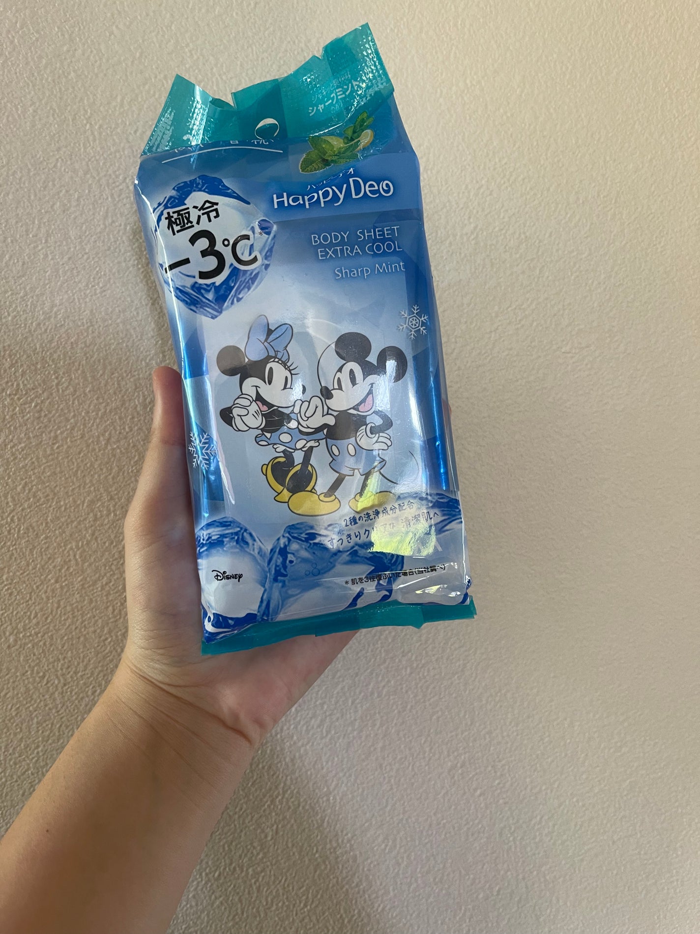マンダム ハッピーデオ ボディシート 極冷 シャープミント/マンダム/ボディシートを使ったクチコミ(1枚目)