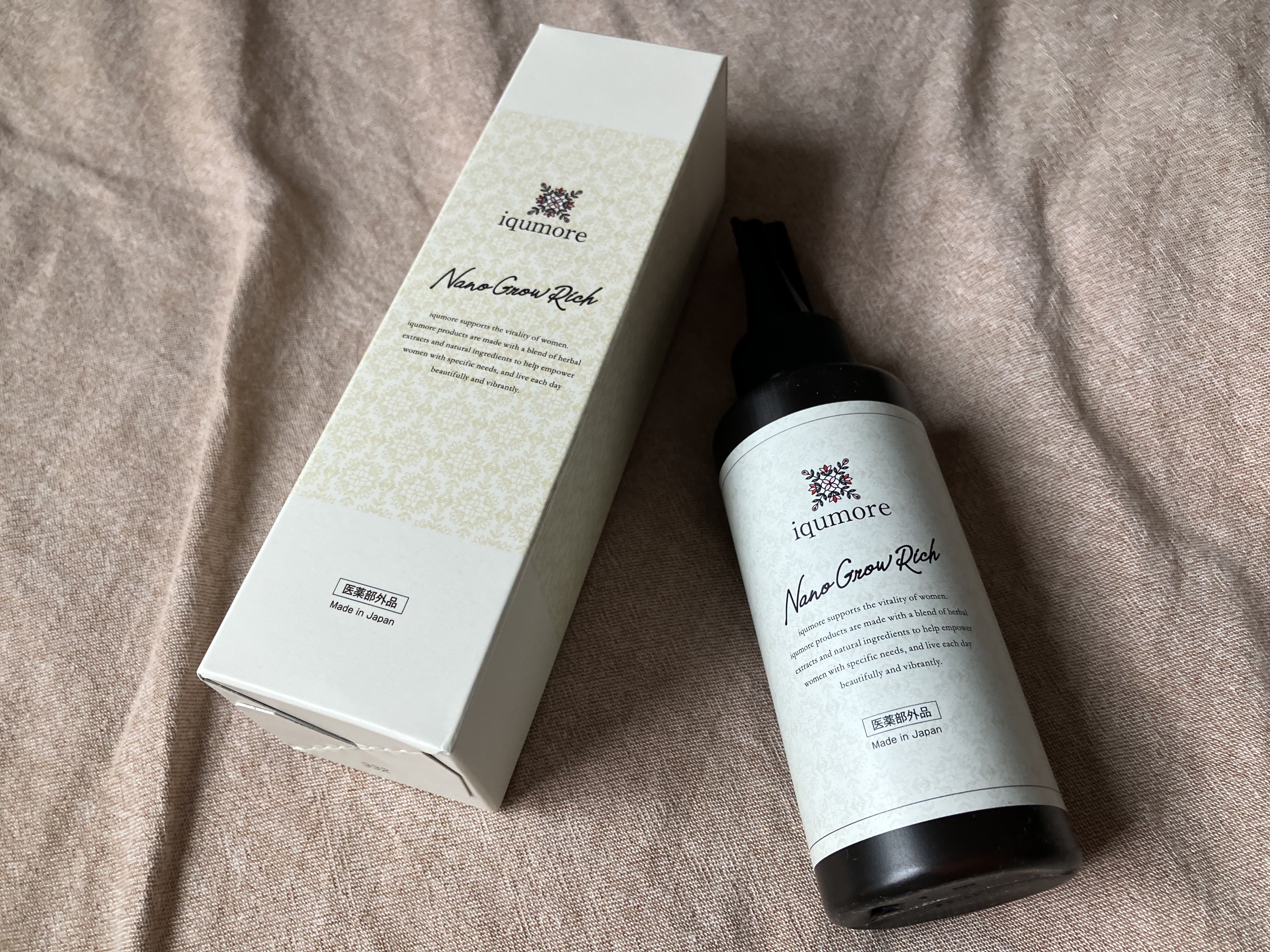 ナノグロウリッチ/iqumore/頭皮ローションを使ったクチコミ（2枚目）