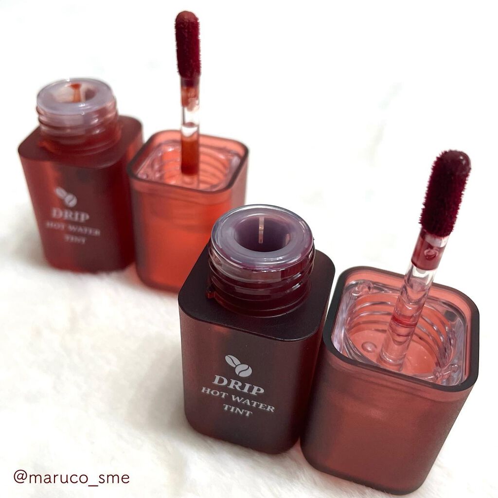 ドリップホットウォーターティント/BLACK ROUGE/リップティントを使ったクチコミ(3枚目)