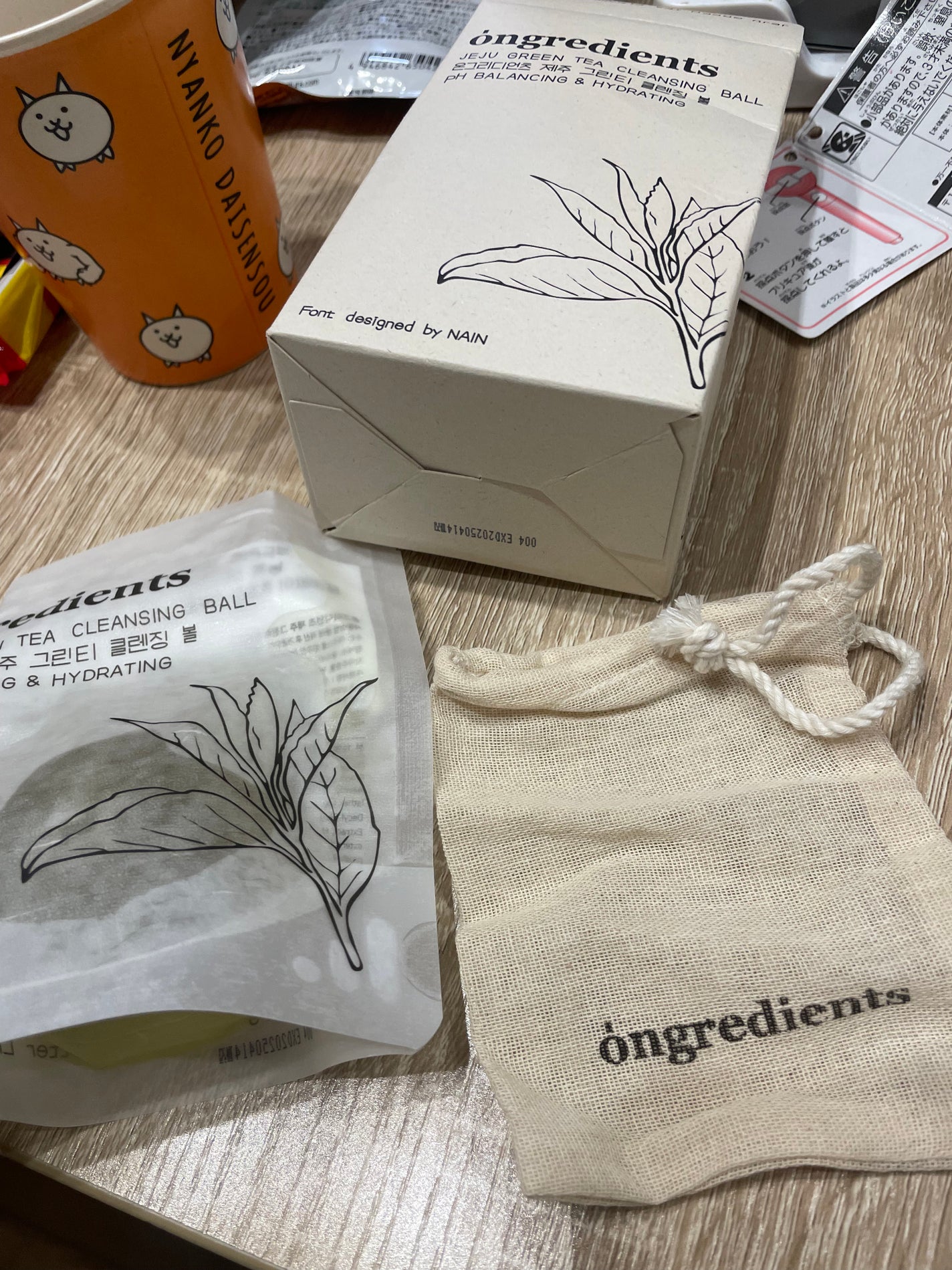 Jeju Green Tea Cleansing Ball/Ongredients/洗顔石鹸を使ったクチコミ(1枚目)