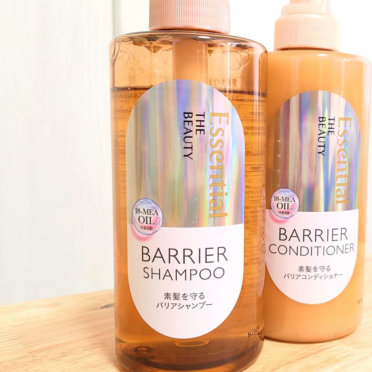 ザビューティ 髪のキメ美容素髪を守る バリアシャンプー/コンディショナー/エッセンシャル/シャンプー・コンディショナーを使ったクチコミ（2枚目）