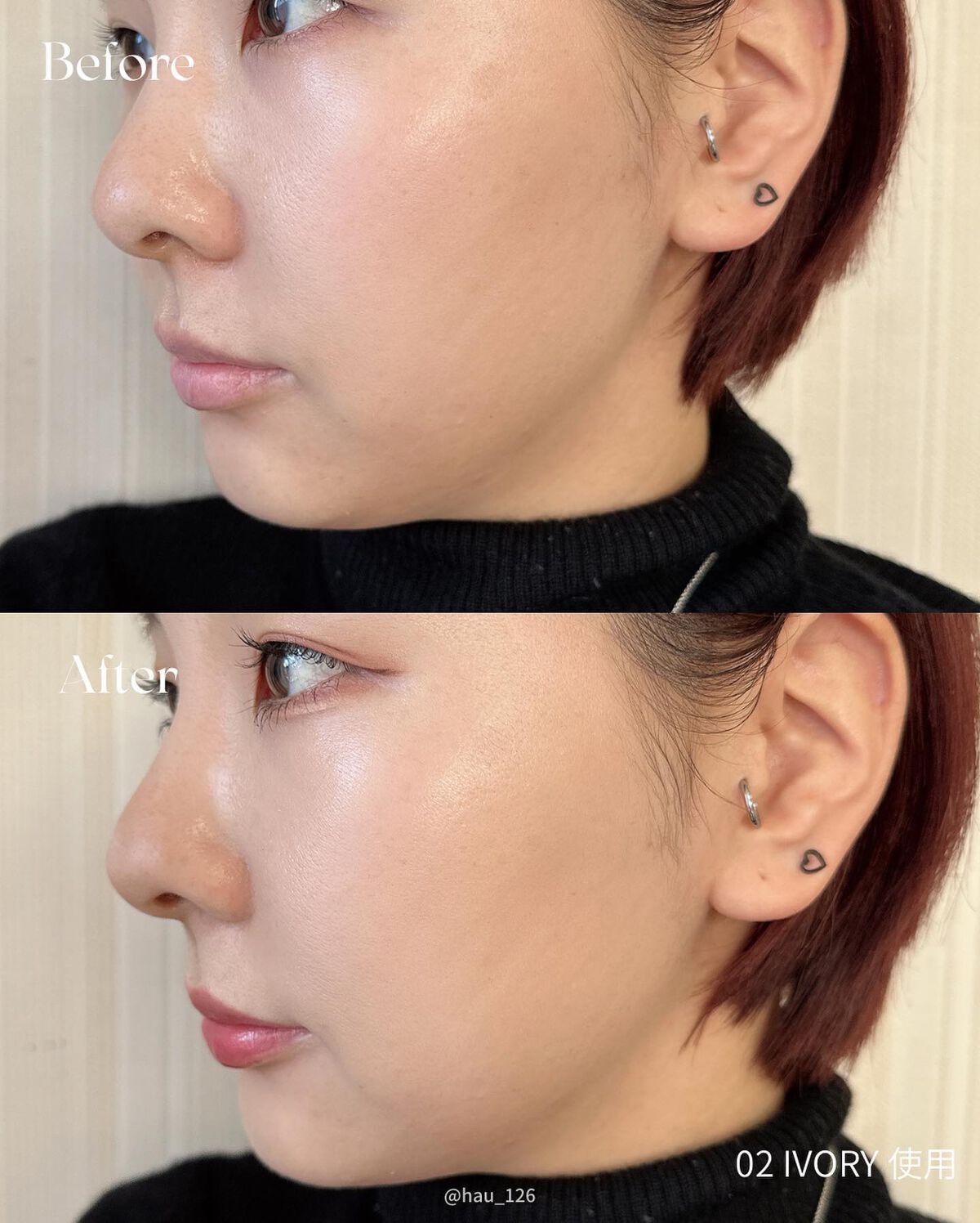 プロテーラービーグロウクッション ニュークラス 21 アイボリー/espoir/クッションファンデーションを使ったクチコミ（3枚目）