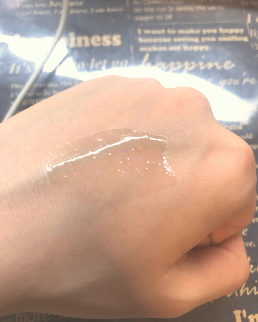 サムシングピュアブルー シマリング リップエッセンス/JILL STUART/リップケアを使ったクチコミ（3枚目）