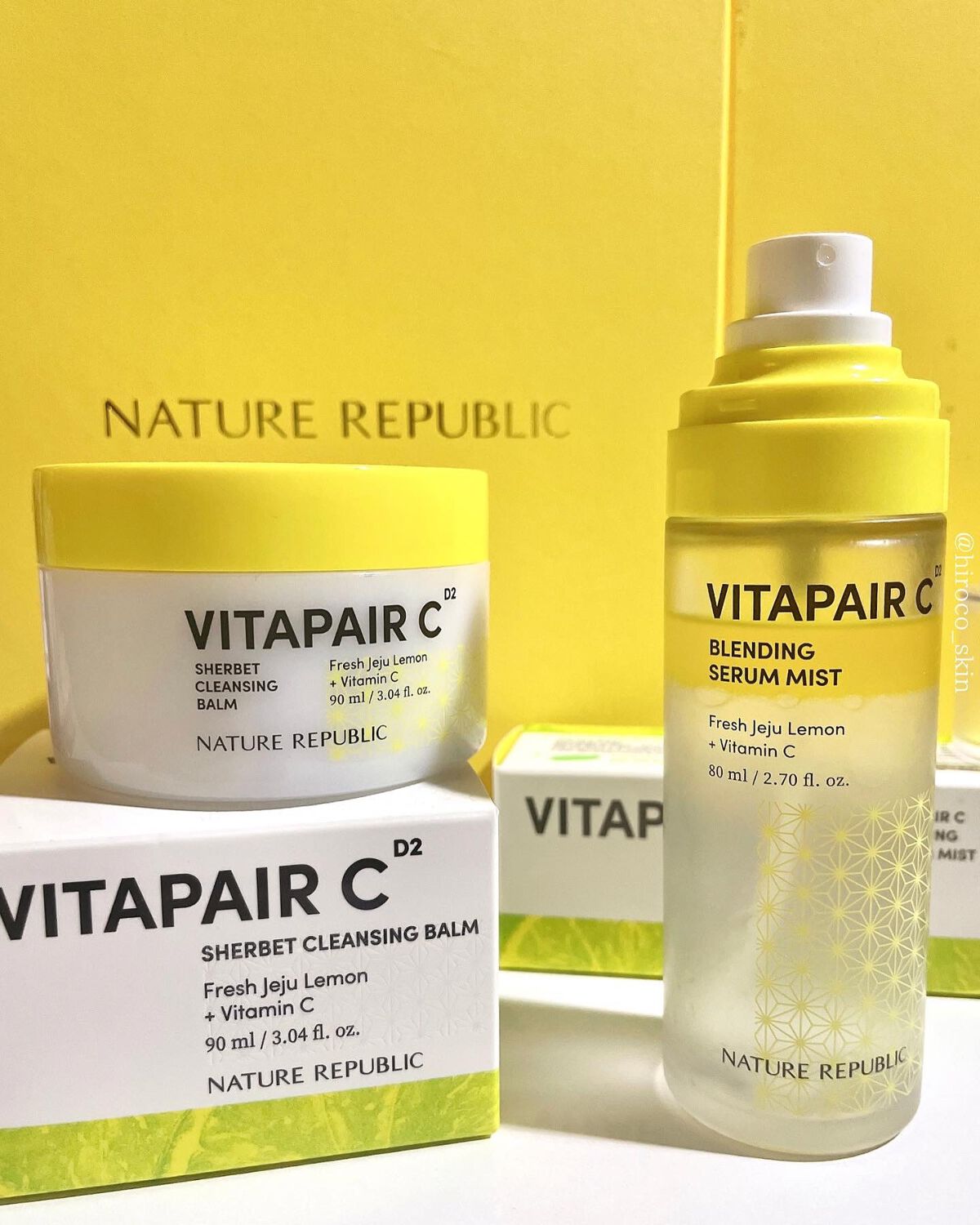 ビタペアc シャーベット クレンジングバーム/ネイチャーリパブリック/クレンジングバームを使ったクチコミ（1枚目）