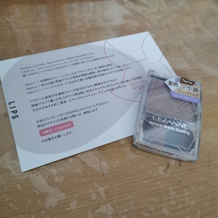 ナチュラルマットシェーディング/CEZANNE/シェーディングを使ったクチコミ(1枚目)