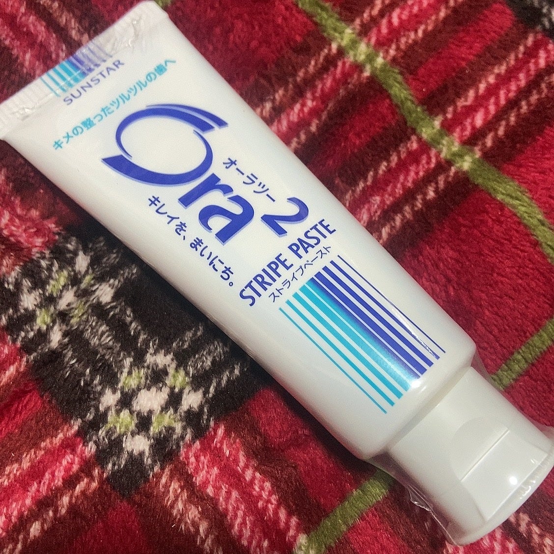 ストライプペースト/オーラツー/歯磨き粉を使ったクチコミ(1枚目)