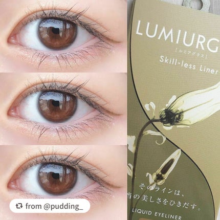 スキルレスライナー/LUMIURGLAS/リキッドアイライナーを使ったクチコミ(5枚目)