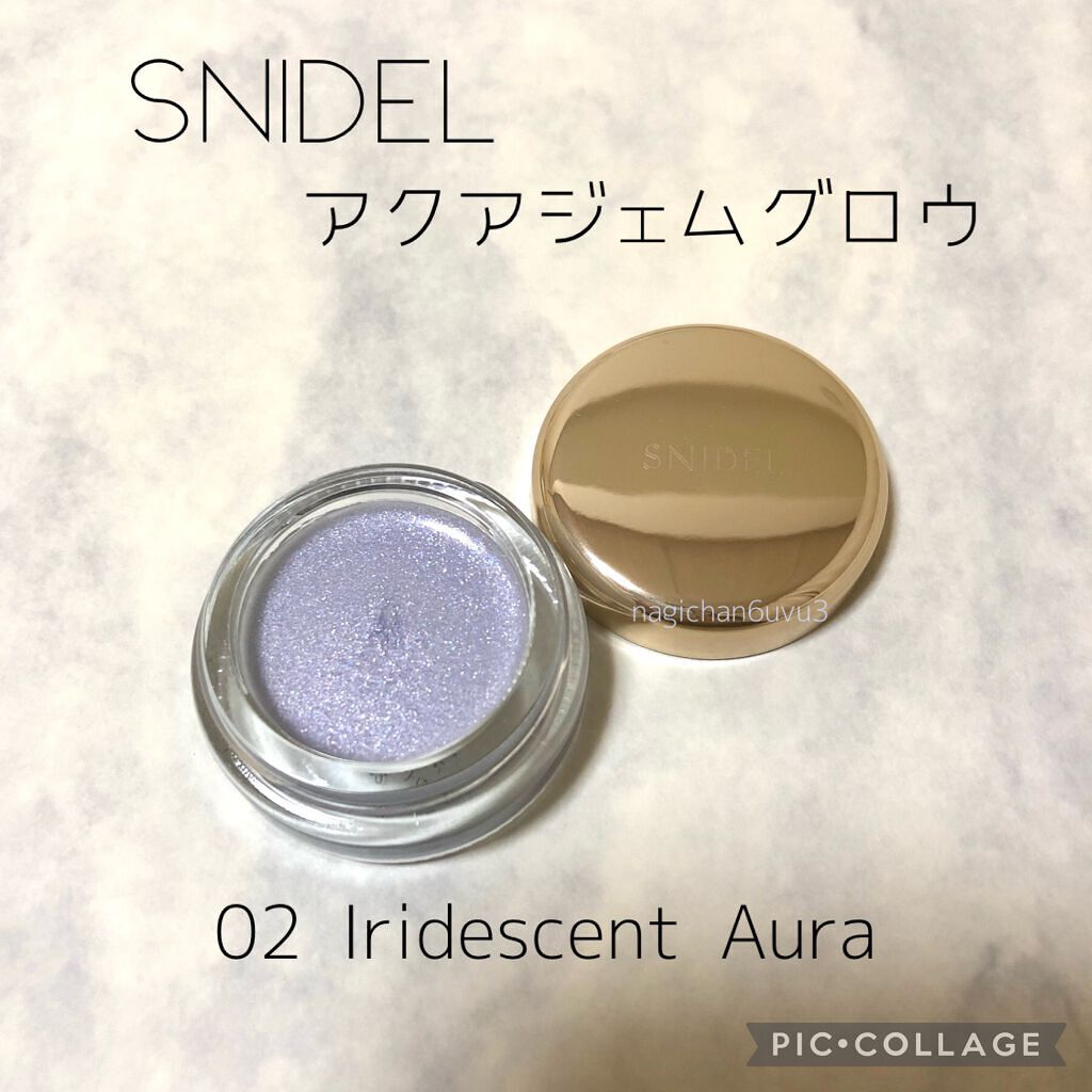 アクアジェム グロウ 02 Iridescent Aura/SNIDEL BEAUTY/ジェル・クリームアイシャドウを使ったクチコミ（1枚目）