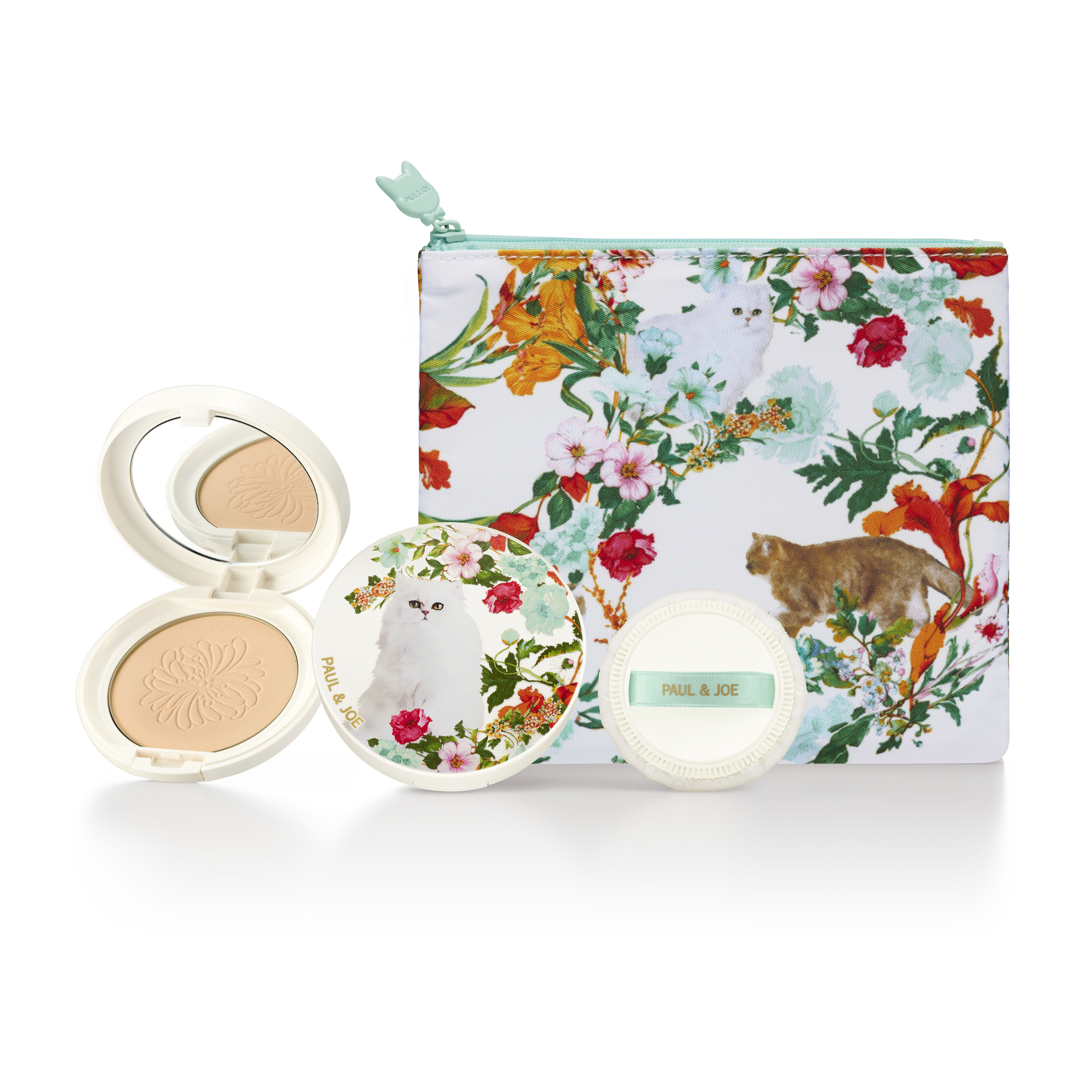 ポールu0026ジョー　プロテクティング フェイスパウダーu0026コンパクトセット 01 ポール ＆ ジョーからUVカットプレストパウダーが登場！ セミマット肌