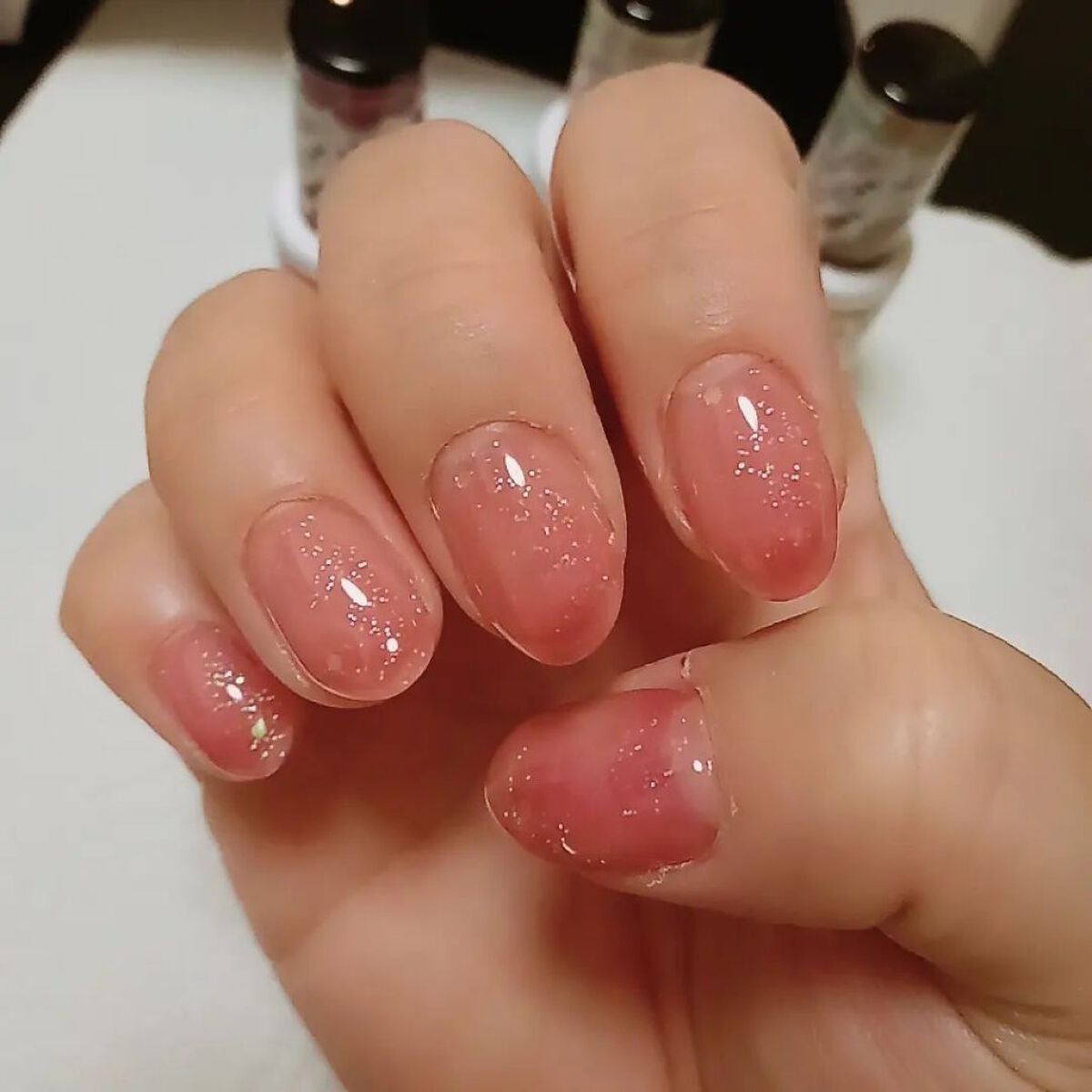 まっつん on LIPS 「これは夏前くらいかな…#DAISOネイル#ブラウンレッド#ゴー..」(1枚目)