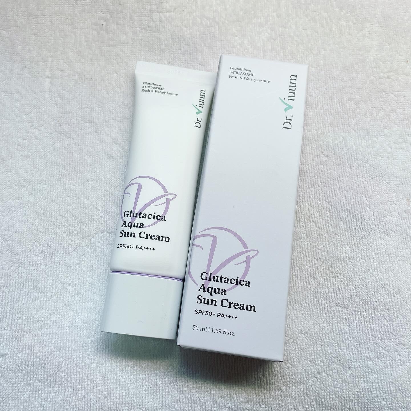 グルタシカ Aサンクリーム/Dr.Viuum/日焼け止めクリームを使ったクチコミ（1枚目）
