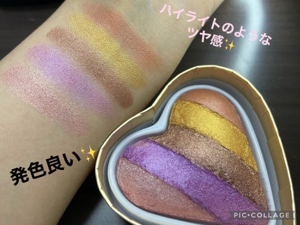ブラッシング ハート/MAKEUP REVOLUTION/パウダーチークを使ったクチコミ(3枚目)