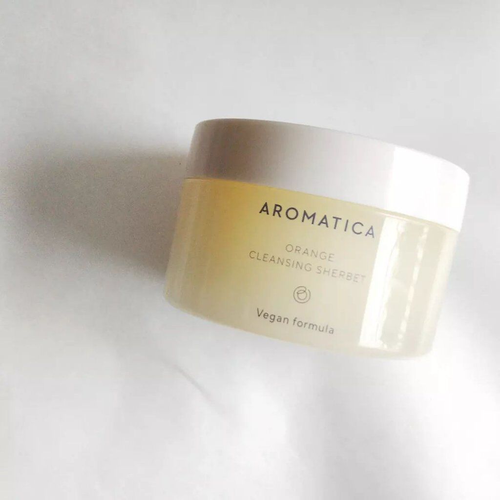 オレンジクレンジングシャーベット/AROMATICA/クレンジングバームを使ったクチコミ(1枚目)