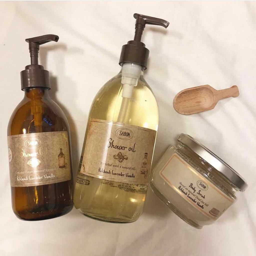  シャワーオイル パチュリ・ラベンダー・バニラ/SABON/ボディソープを使ったクチコミ（1枚目）