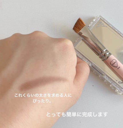 フーミー アイブロウブラシ 熊野筆/WHOMEE/メイクブラシを使ったクチコミ(3枚目)