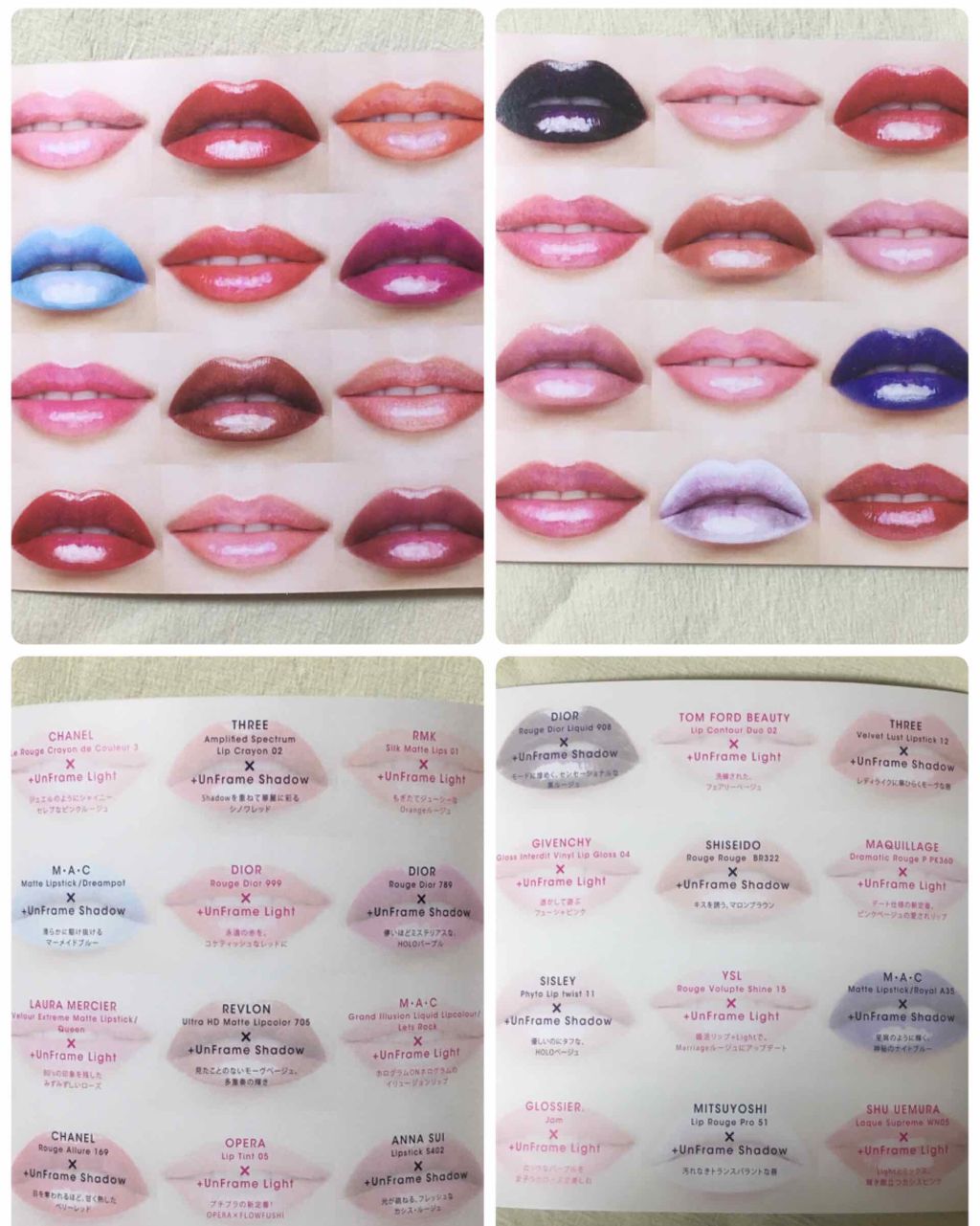 LIP38℃ +UnFrame<ホログラフィック>/UZU BY FLOWFUSHI/リップグロスを使ったクチコミ(3枚目)