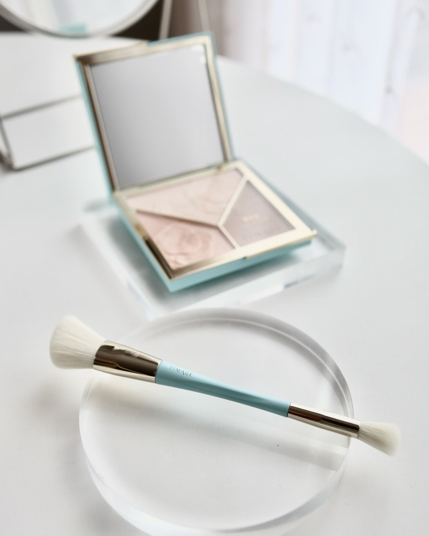 ハイライトシェーディングパレット/TIMAGE/パウダーハイライトを使ったクチコミ(3枚目)
