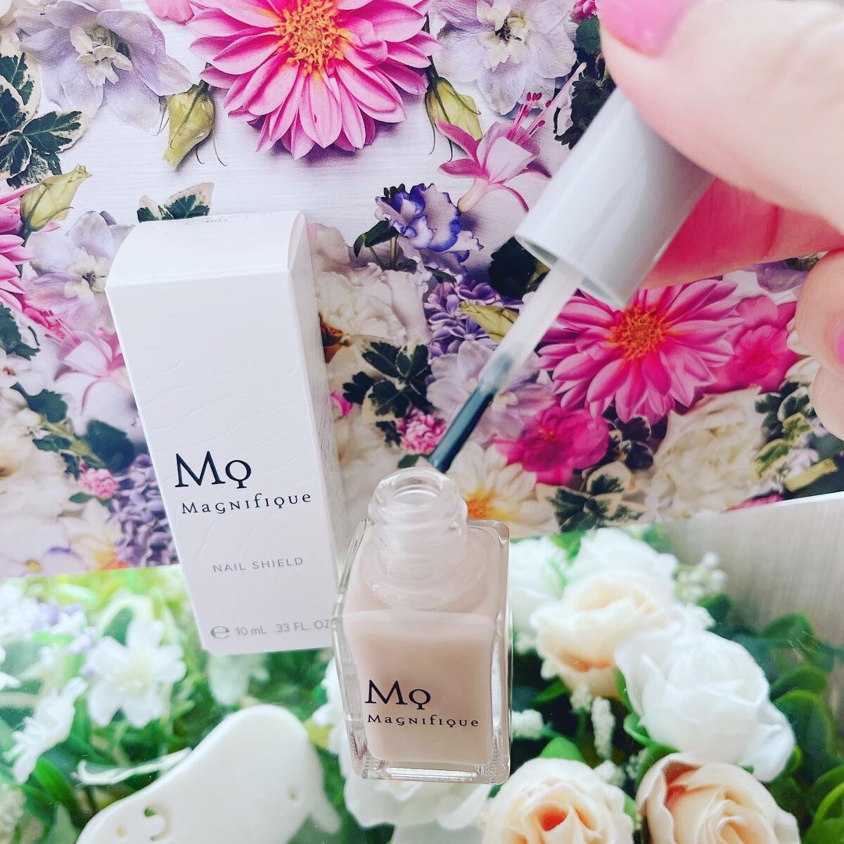 ネイルシールド/マニフィーク/オールインワンネイルを使ったクチコミ（2枚目）