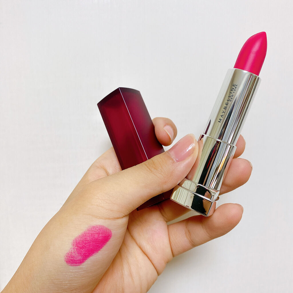 カラーセンセーショナル リップスティック C PK641 レトロ フューシャ/MAYBELLINE NEW YORK/口紅を使ったクチコミ（2枚目）