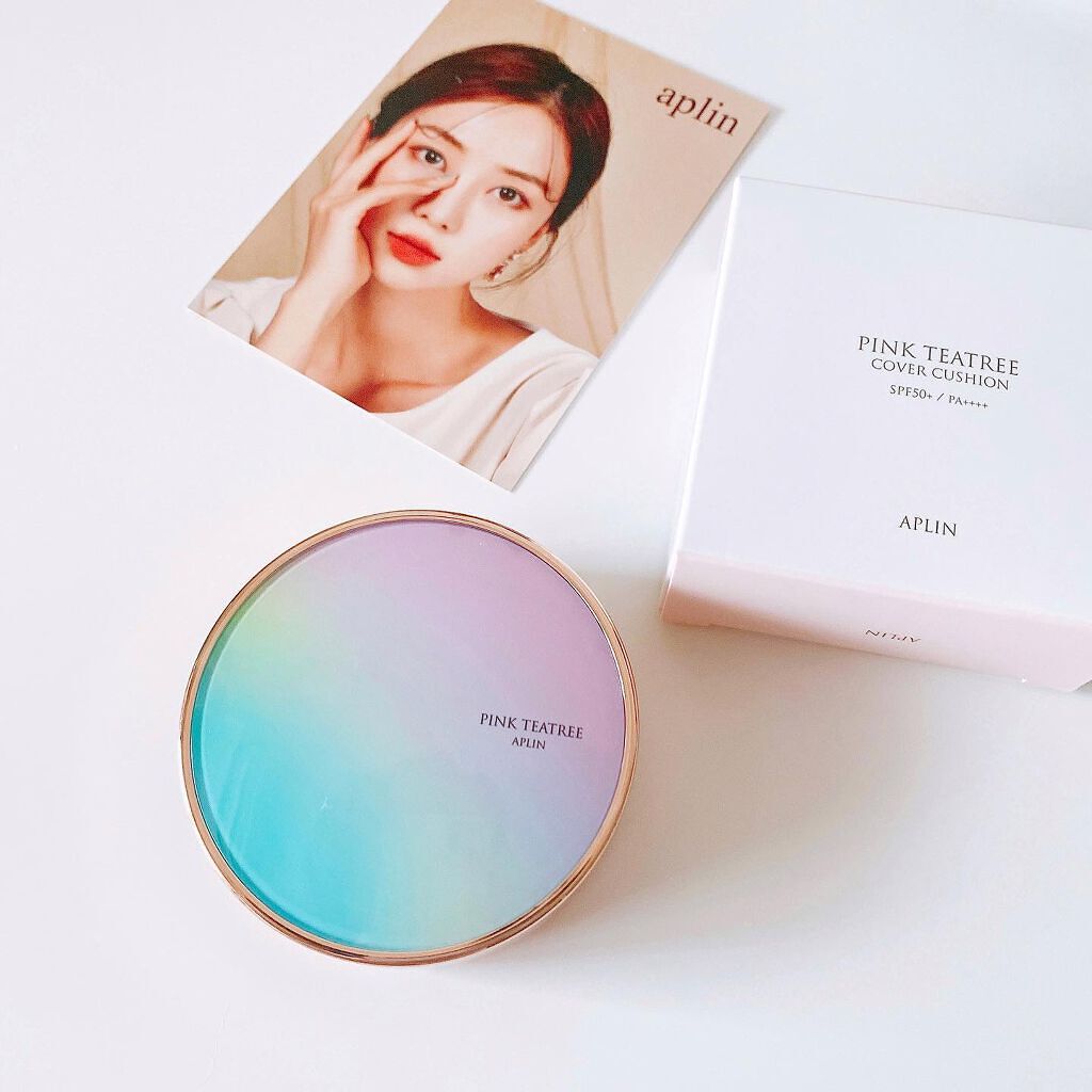 ピンクティーツリーカバークッション/APLIN/クッションファンデーションを使ったクチコミ（1枚目）