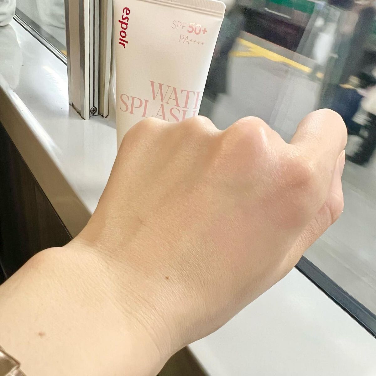 ウォータースプラッシュサンクリーム セラミド/espoir/日焼け止めクリームを使ったクチコミ(4枚目)